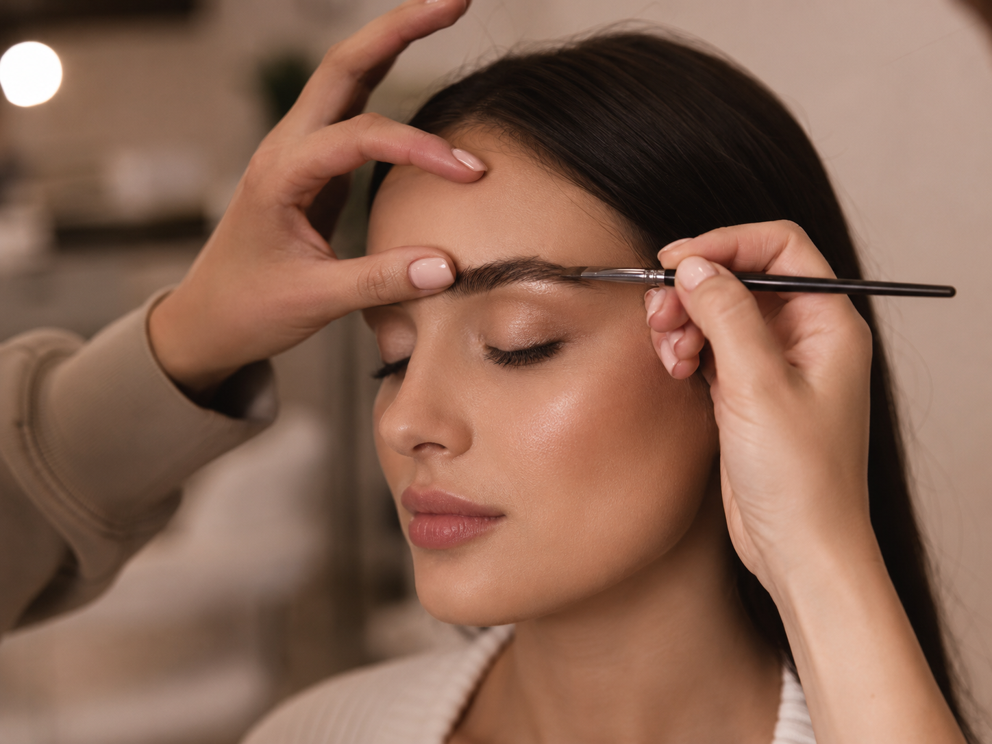 Close-up beauty treatment detail